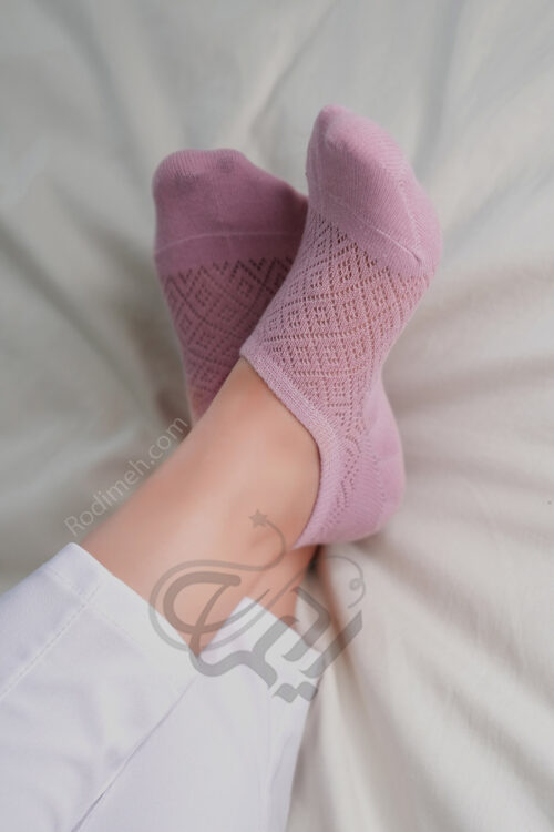 جوراب زنانه زیر مچی قلاب بافی