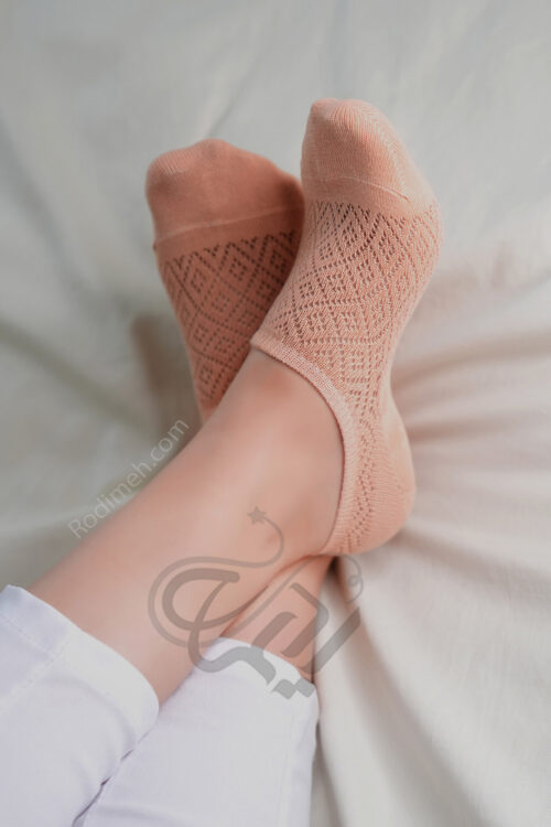 جوراب زنانه زیر مچی قلاب بافی
