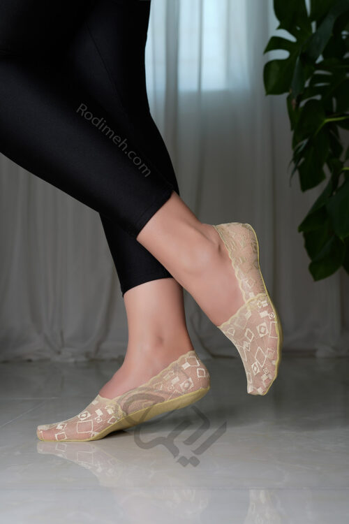 جوراب کالج زنانه نانو طرح هندسی